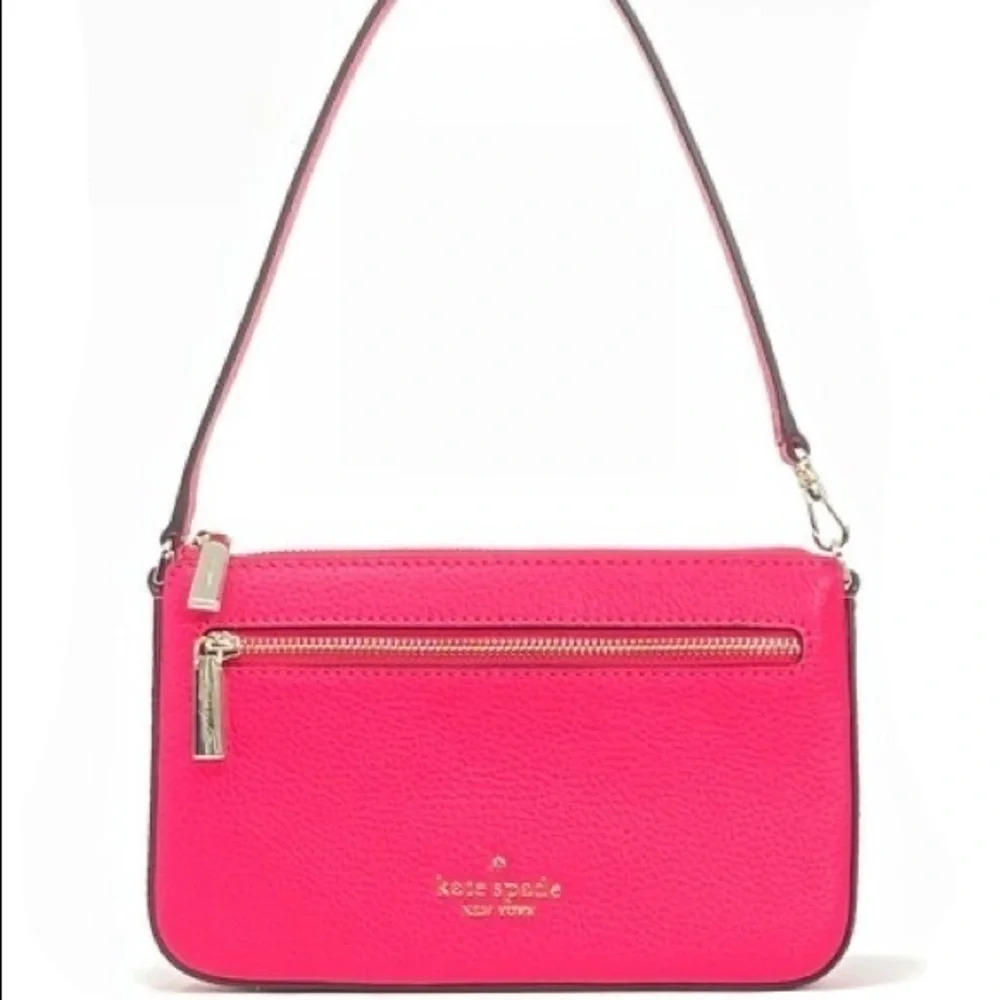 Kate Spade New York Pink Pebbled Leather Convertible Shoulder Bag NWT - Picture 9 of 10